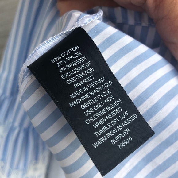 Worthington Lace sleeves Blouse Size Medium - Picture 6 of 7